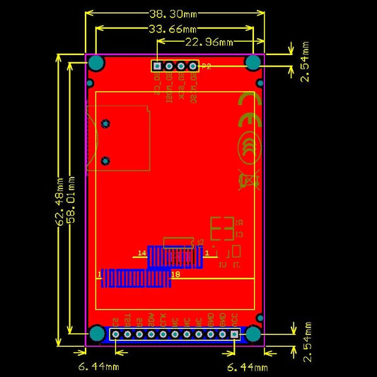 1.8 inch SPI TFT LCD Display Module TFT Display Module,Support Analog SPI and Hardware SPI,TFT LCD Display Color Display Module for ST7735 128x160 51/AVR/STM32/ARM 8/16 bit