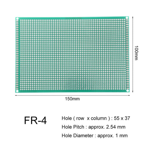10 x 15 cm Universal PCB Prototype Board Single-Sided 2.54mm Hole Pitch