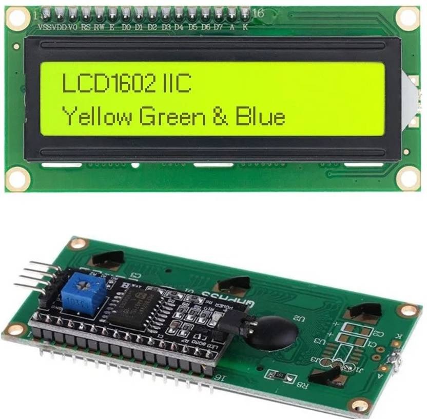 1602 LCD YELLOW DISPLAY WITH I2C 16X2 YELLOW