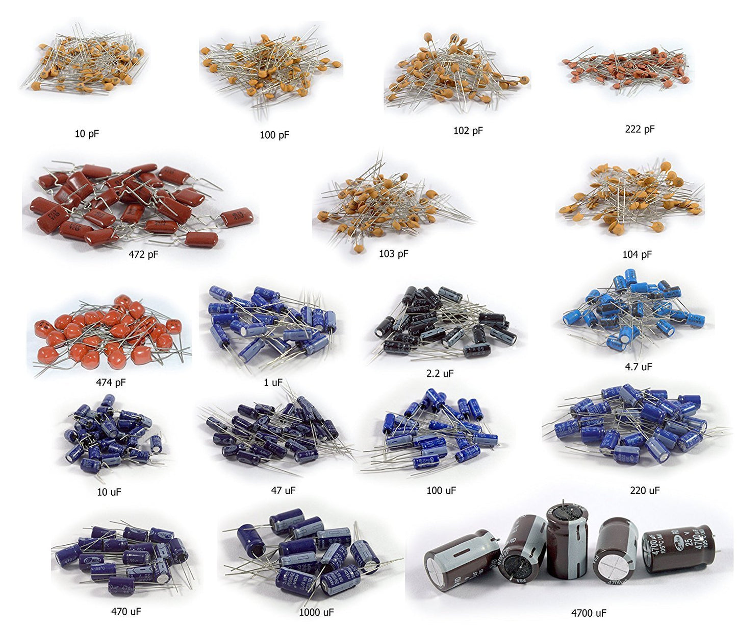CAPACITOR ASSORTMENT 15 VALUE KIT