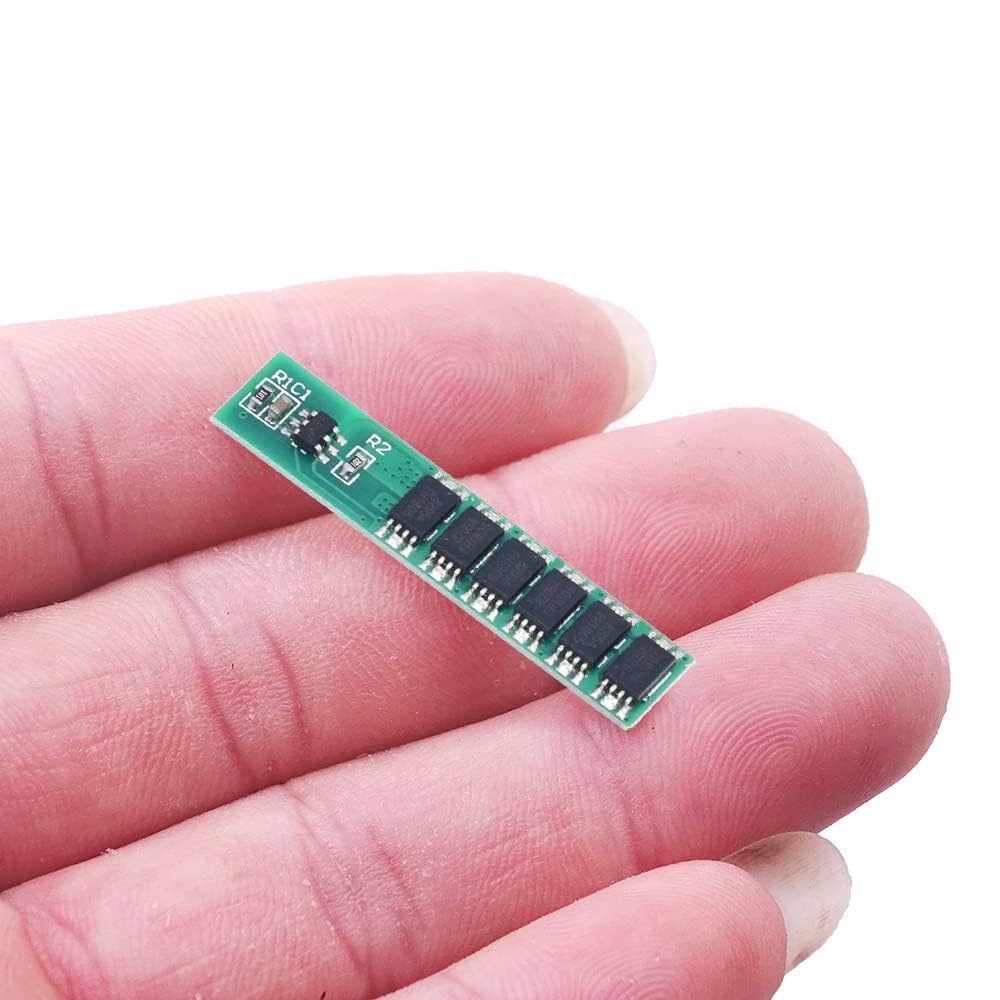 1S 15A 3.7V 6 MOS Li-ion Lithium Battery Protection Board BMS PCB Protection Board 18650 Charger Module for Li-ion Lithium Battery