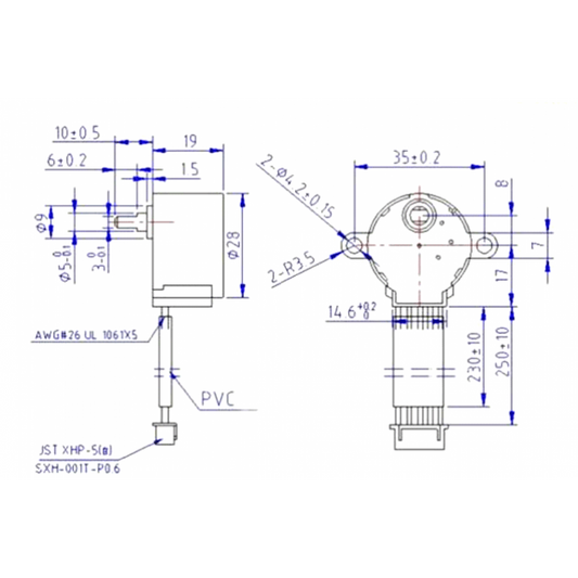 28BYJ-48 5V Stepper Motor with ULN2003 Driver Board