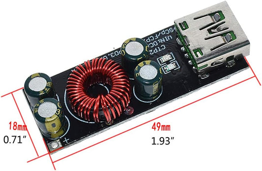 3518 6-35V QC4.0 QC3.0 USB Type-C Quick Charge Module Step Down Buck Boost Converter Module for Mobile Phone with 24AWG Wire