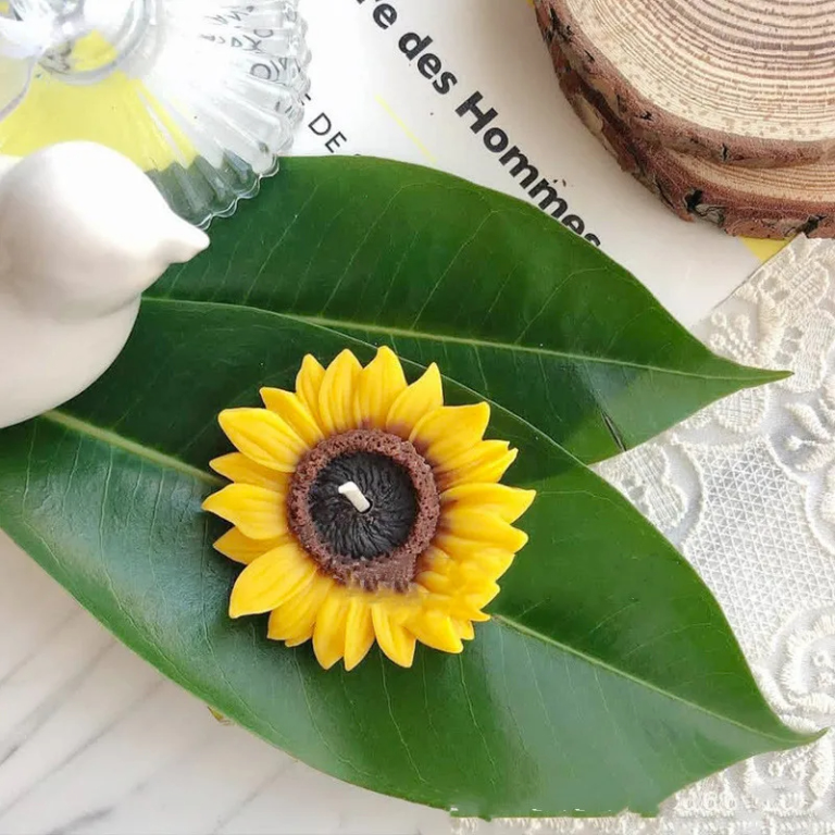 3D Sunflower Silicone Mould for Cake Decoration Fondant Chocolate Soap