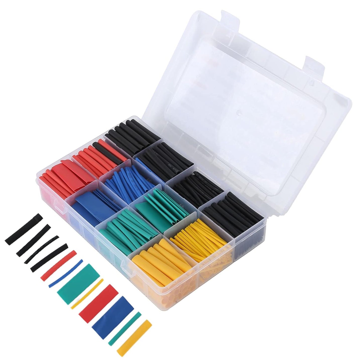 Heat Shrink Tubing Kit, Electric Insulation Tube Kit with Box Long Lasting Electrical for Wires