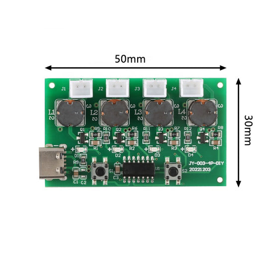 4 CHANNEL HUMIDIFIRE KIT TYPE-C 5V DIY Four Spray Operated Switch Ultrasonic Humidifier Mist Maker Circuit Board