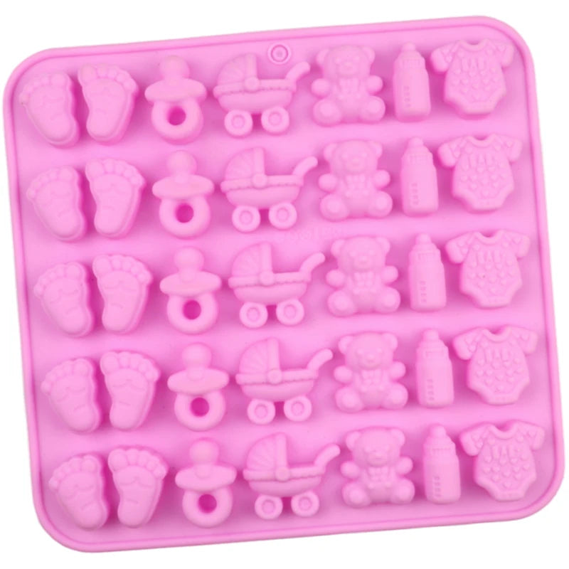 35 Cavity Baby Shower Silicone Mold Jelly Gummy Cake & Cupcake Decoration