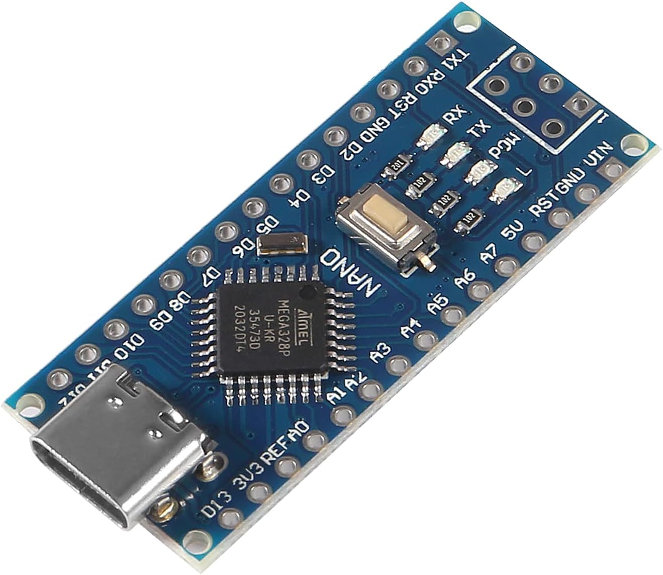 Nano Board R3 with CH340 Chip without USB Cable Compatible with (Unsoldered) without USB Cable Compatible with (Unsoldered)