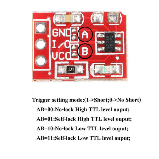 TTP223 1-Channel Capacitive Touch Sensor Module Red Color