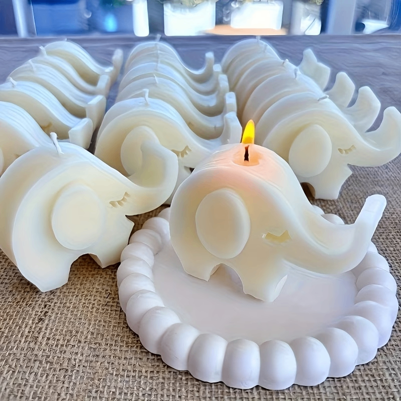 3D Elephant Silicone Candle Mold DIY Candle Making Wax Crafts & Handmade Gifts