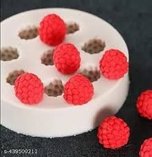 8 Cavity Raspberry Silicone Fondant Mould Mulberry Gum Paste Chocolate Candy Mold for Cake Decorating Topper Cupcake Topper Sugar Craft Polymer Clay Resin Art and Craft