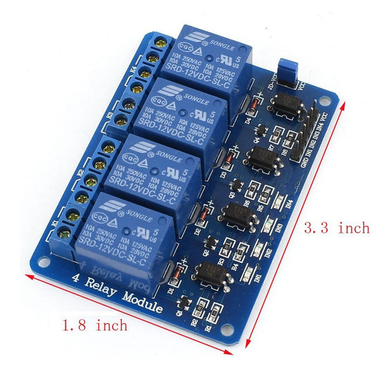 12V 4 Channel Relay Board