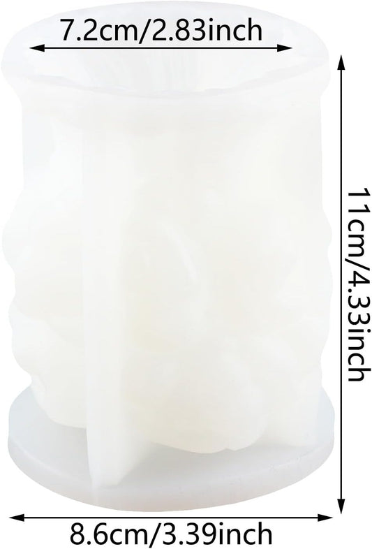 3D Rose Flower Silicone Candle Mould DIY Wax Soy Candle Home Decor & Gifting