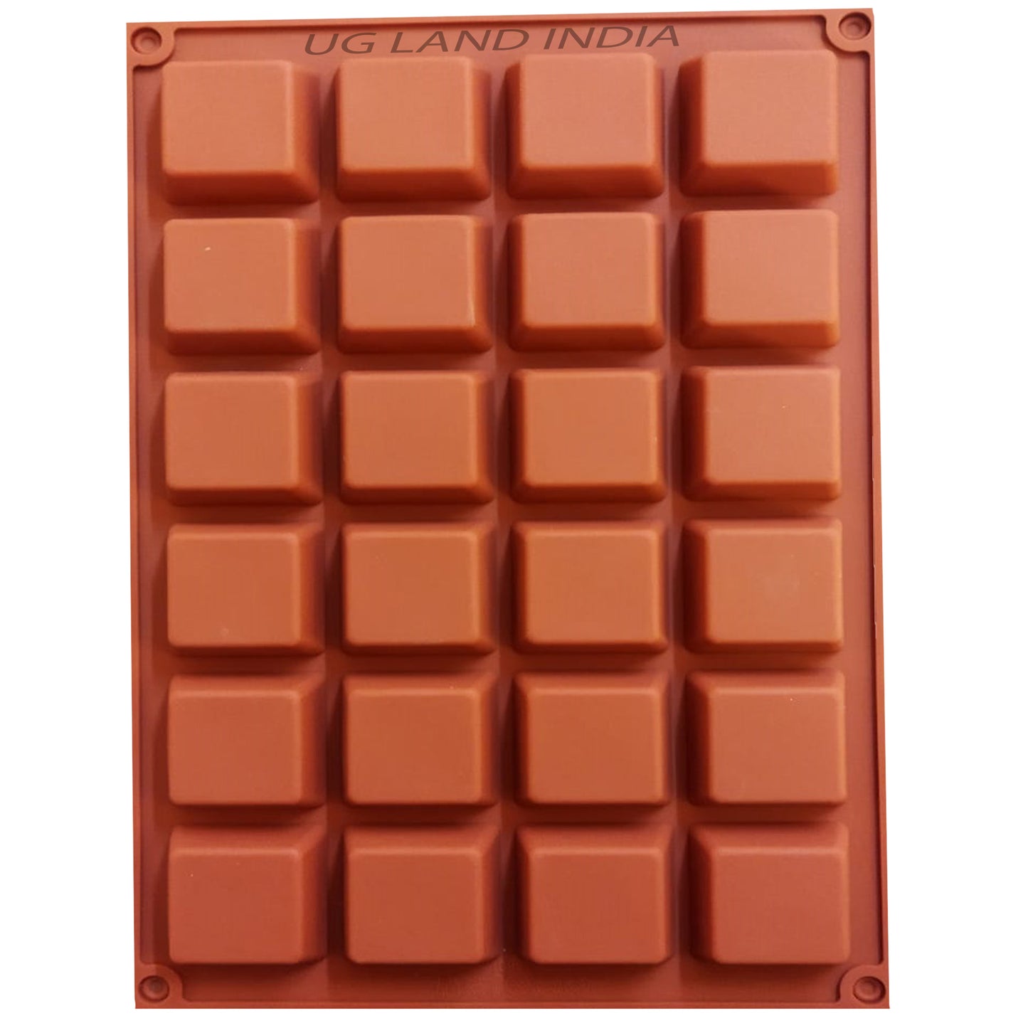 24 Cavity Square Silicone Chocolate Mould Mini Cube Mould - UG LAND INDIA