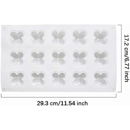 15 Cavity 3D Magic Ball Fondant Silicone Molds Bubbles Cube Mold, Wax Candle Overlapping Balls Sphere Mold - UG LAND INDIA