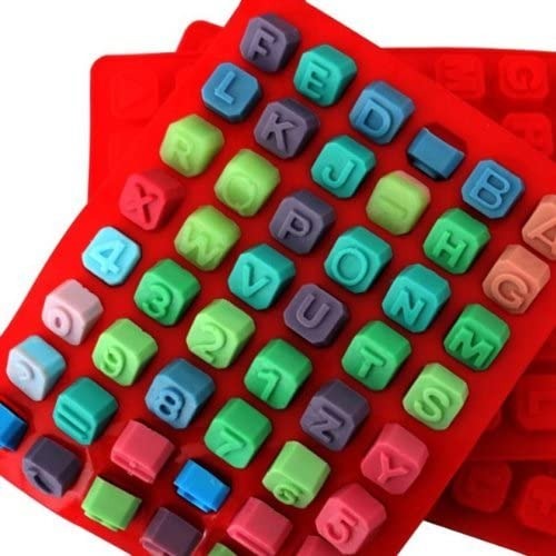 3D 26 Letters Alphabet Operators Chocolate Mould Ice Cube Tray Chocolate Candy DIY Mold Silicone Cake Decorating Fondant Baking Molds - UG LAND INDIA