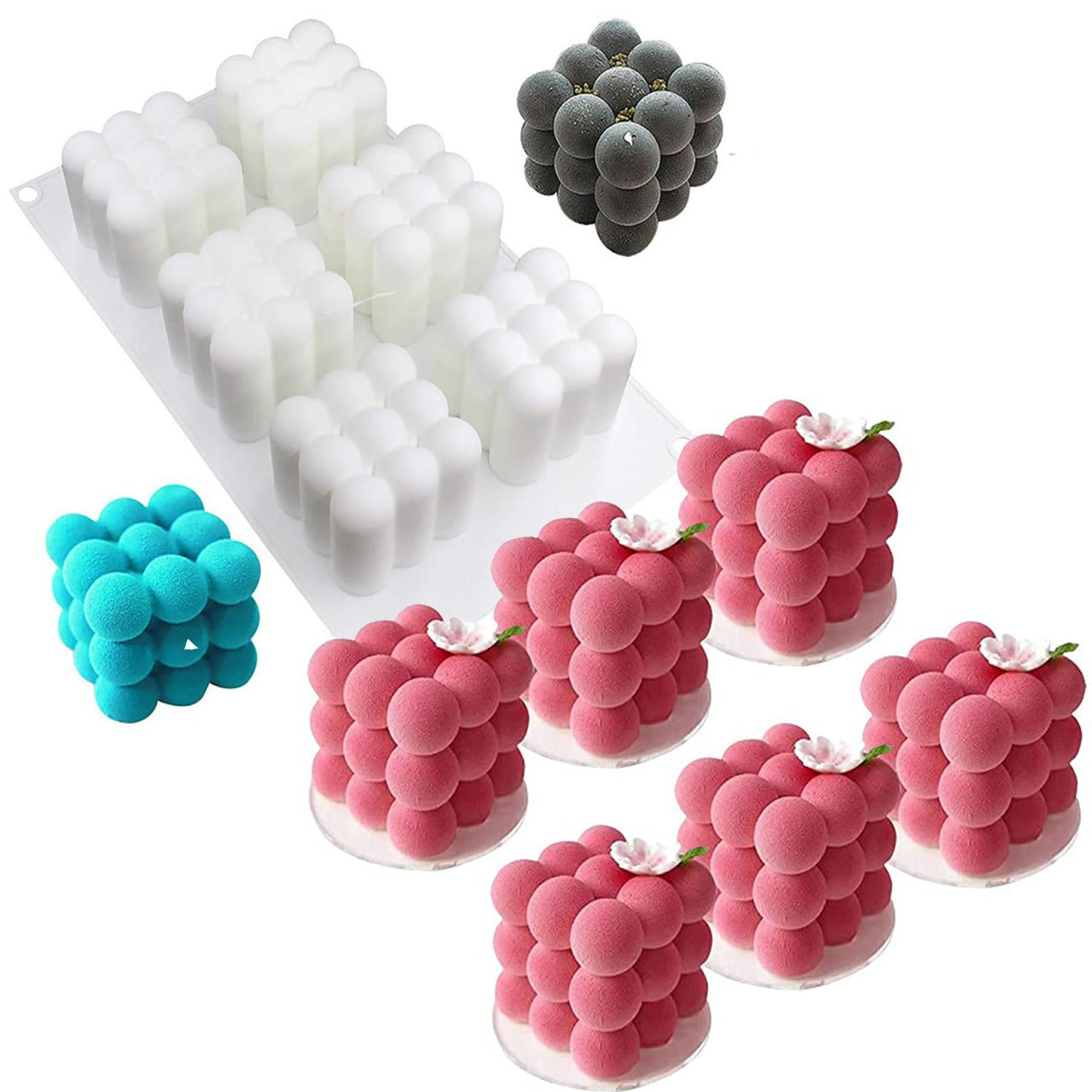 6 Cavity Bubble Candle Silicone Mould, Baking, DIY Crafts Reusable Candle  Mould at Rs 250/piece, crawford market, Mumbai