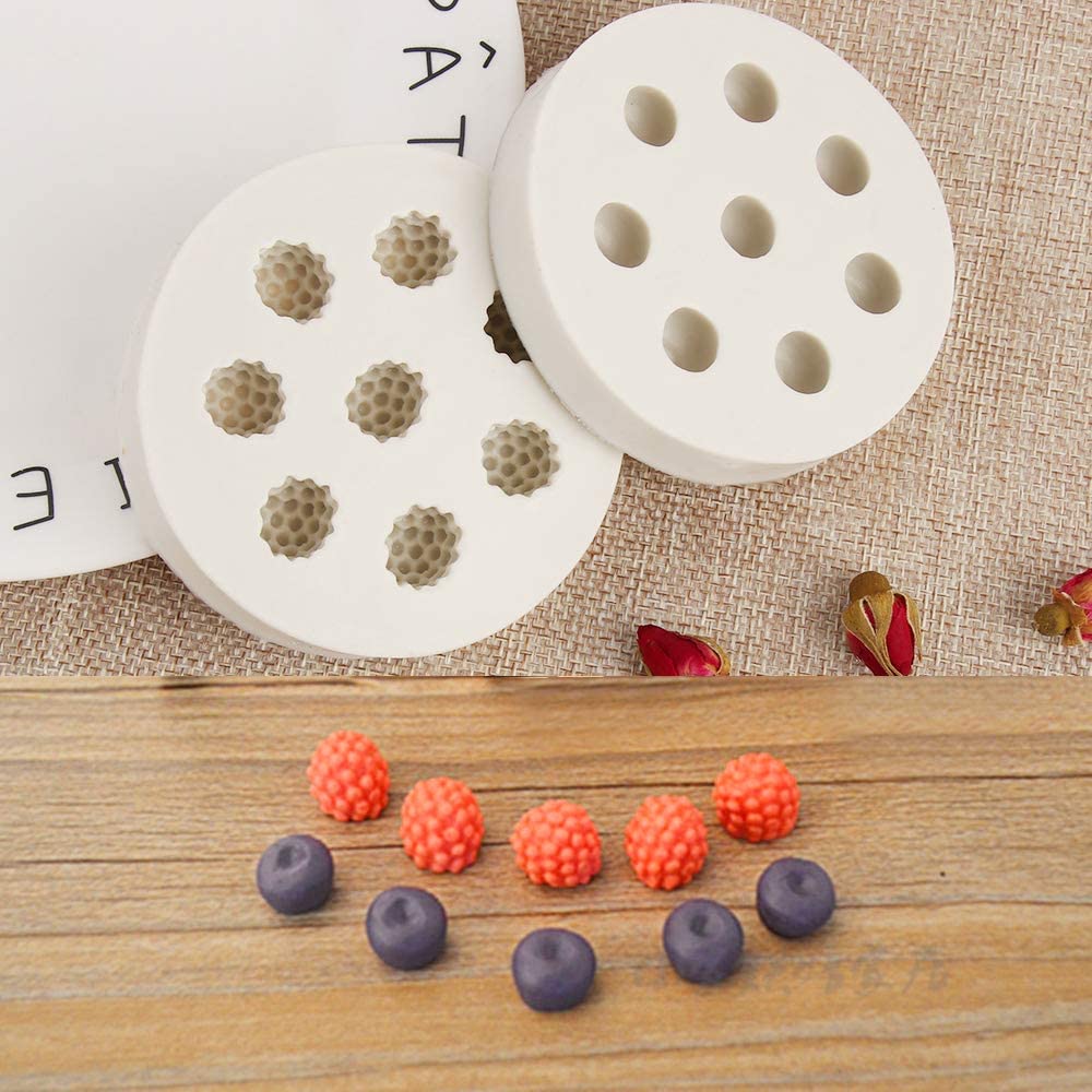 3D 8 Cavity Blue Berries Silicone Candle mold, Fun Creativity DIY Home Decoration - UG LAND INDIA