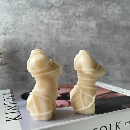 3D Naked Body Silicone Candle Mold for making candles resin soap candle mould nude breast Female linger - UG LAND INDIA