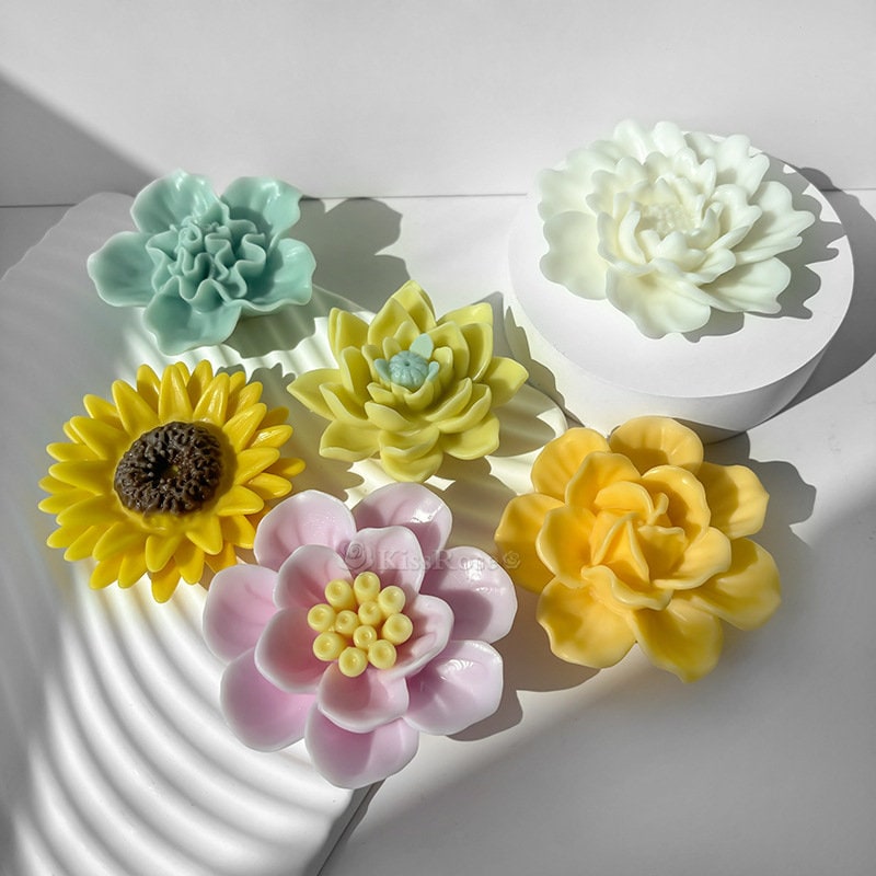 Flower Silicone Candle Mold