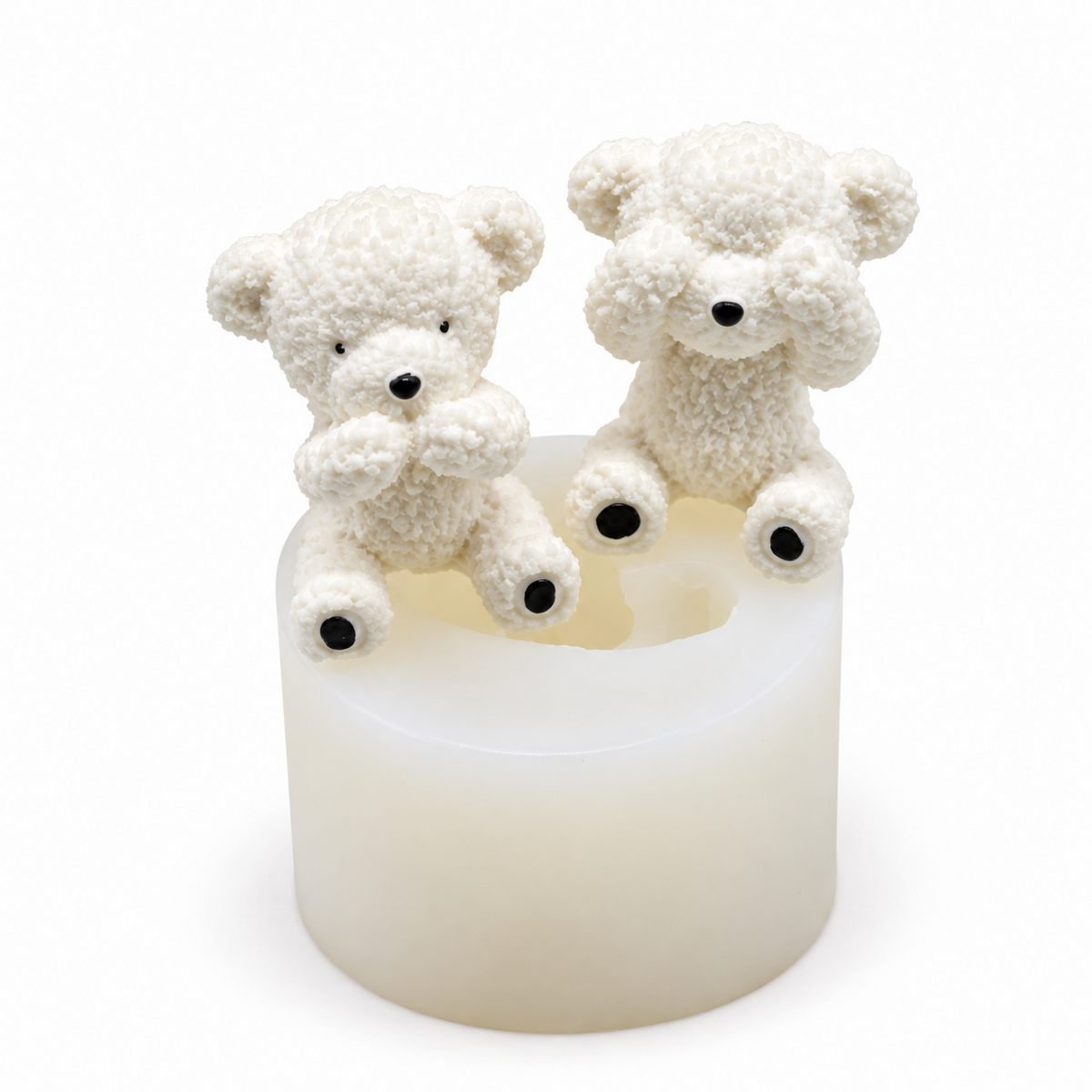 3D Teddy Bear Candle Mold  DIY Candle Making Decorative Wax Crafts & Handmade Gifts