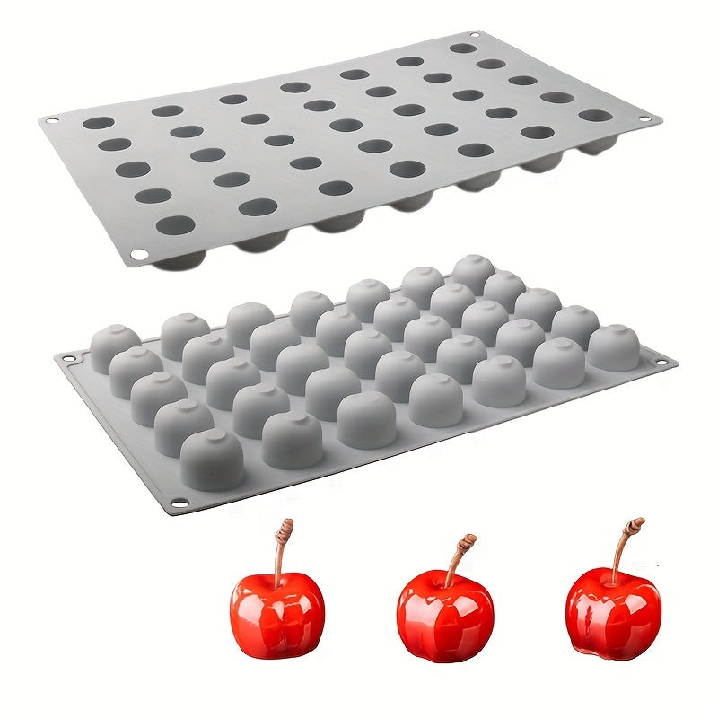 35 Cavity Cherry Silicone Mould for Chocolate Candy Cake Decoration and Homemad Dessert