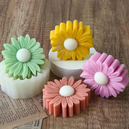 3D Sunflower Silicone Candle Mould for Candle Making Soap Resin Art & DIY Crafts