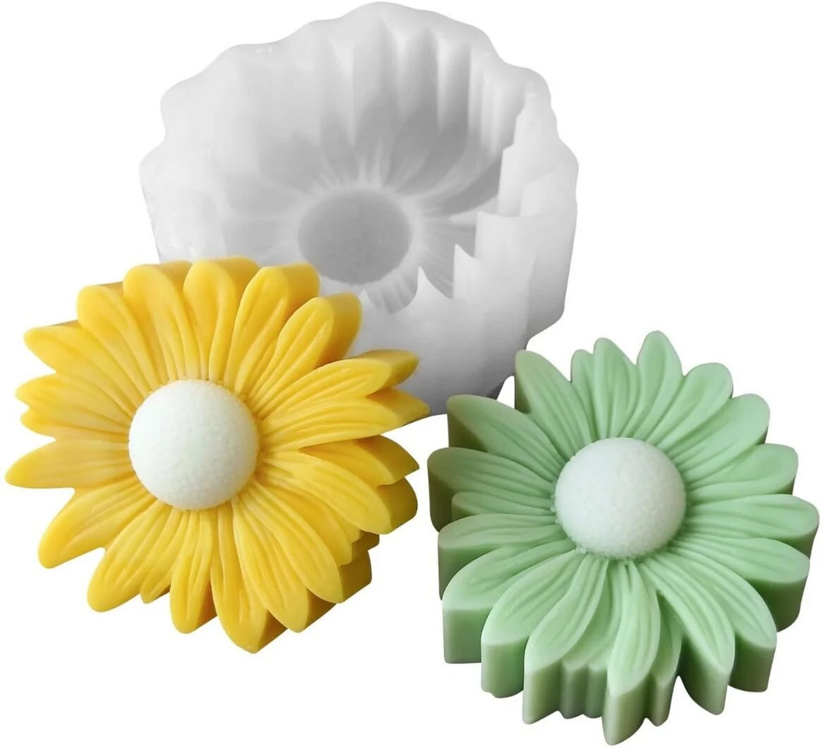 3D Sunflower Silicone Candle Mould for Candle Making Soap Resin Art & DIY Crafts