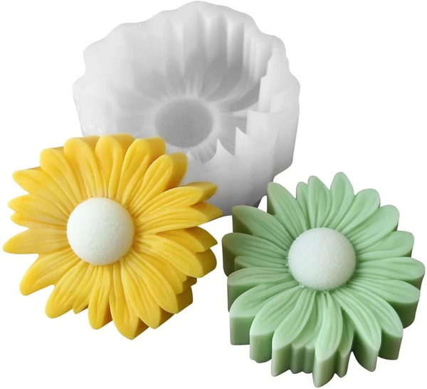 3D Sunflower Silicone Candle Mould for Candle Making Soap Resin Art & DIY Crafts