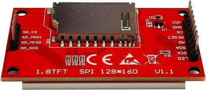1.8 inch SPI TFT LCD Display Module TFT Display Module,Support Analog SPI and Hardware SPI,TFT LCD Display Color Display Module for ST7735 128x160 51/AVR/STM32/ARM 8/16 bit
