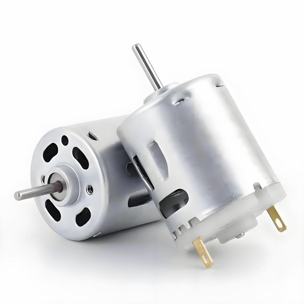 (4Pcs) Set 7.4V to 12V DC Motor High RPM (RS385) TOY, MIXER JAR GRINDER USING COMPACT MOTOR, HEAVY TORQUE EASY TO MOVE SHAFT AND FIT WHEEL ROBOTICS CAR, TRUCK, TRACTOR, SCHOOL PROJECT SCIENCE PROJECT