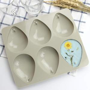 6 Cavity Water Drop Silicone Candle Mould for DIY Candles Aroma Wax Tablets and Floral Crafts