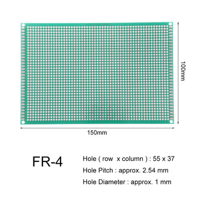 10 x 15 cm Universal PCB Prototype Board Single-Sided 2.54mm Hole Pitch