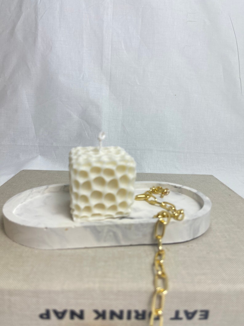 3D Honeycomb Cube Candle Silicone Mold for DIY Candle Making