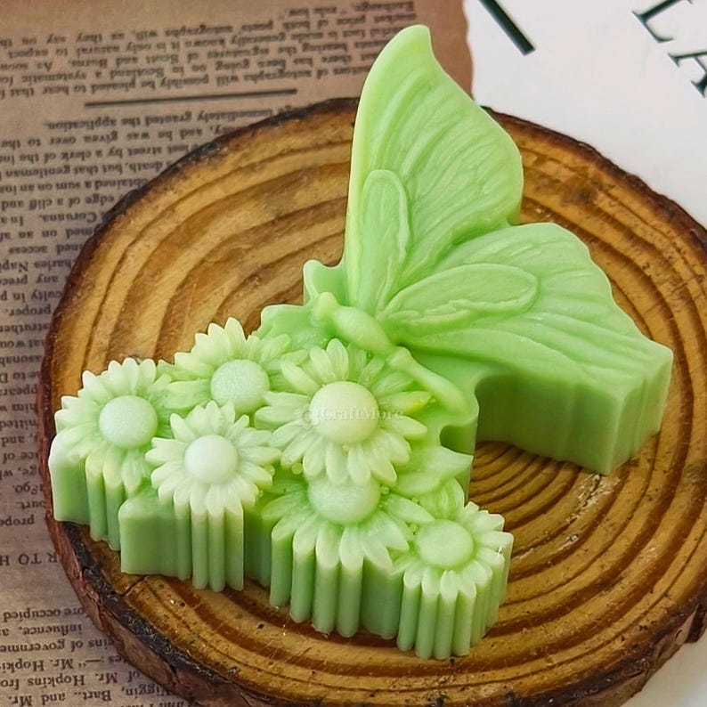 3D Butterfly Flower Silicone Mould for Candle Making Soap Resin Art & DIY Crafts