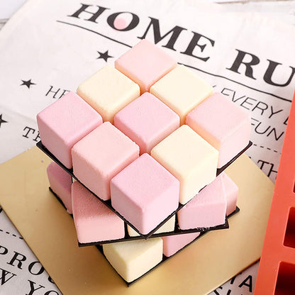 15 Cavity Square Silicone Mould for Cake Chocolate Dessert Jelly Pudding