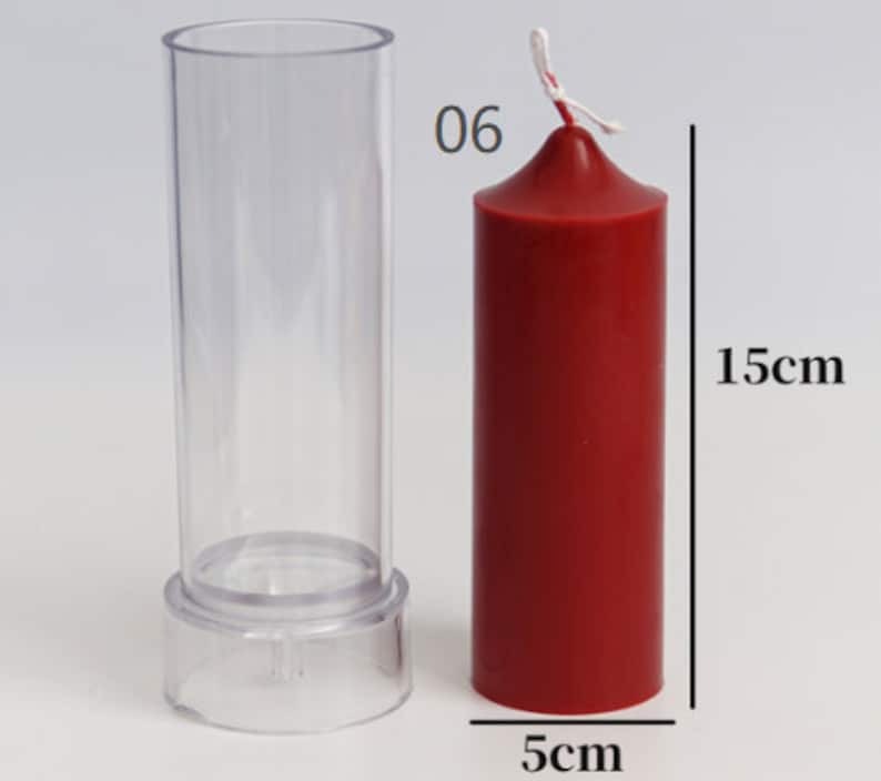 3D Plain Pencil Pillar Polycarbonate Candle Mould Designer Candles Making Home Decor