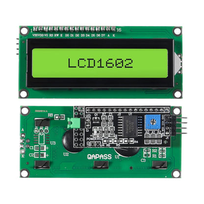 I2C 1602 LCD Display Module 16X2 Character Serial Green Screen Backlight LCD Module Compatible with Raspberry Pi Arduino STM32 R3 MEGA2560