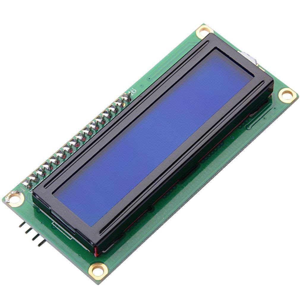 I2C TWI 1602 16x2 LCD Serial Interface Adapter Module with Blue Backlight Display Screen for Arduino R3 MEGA2560,Blue