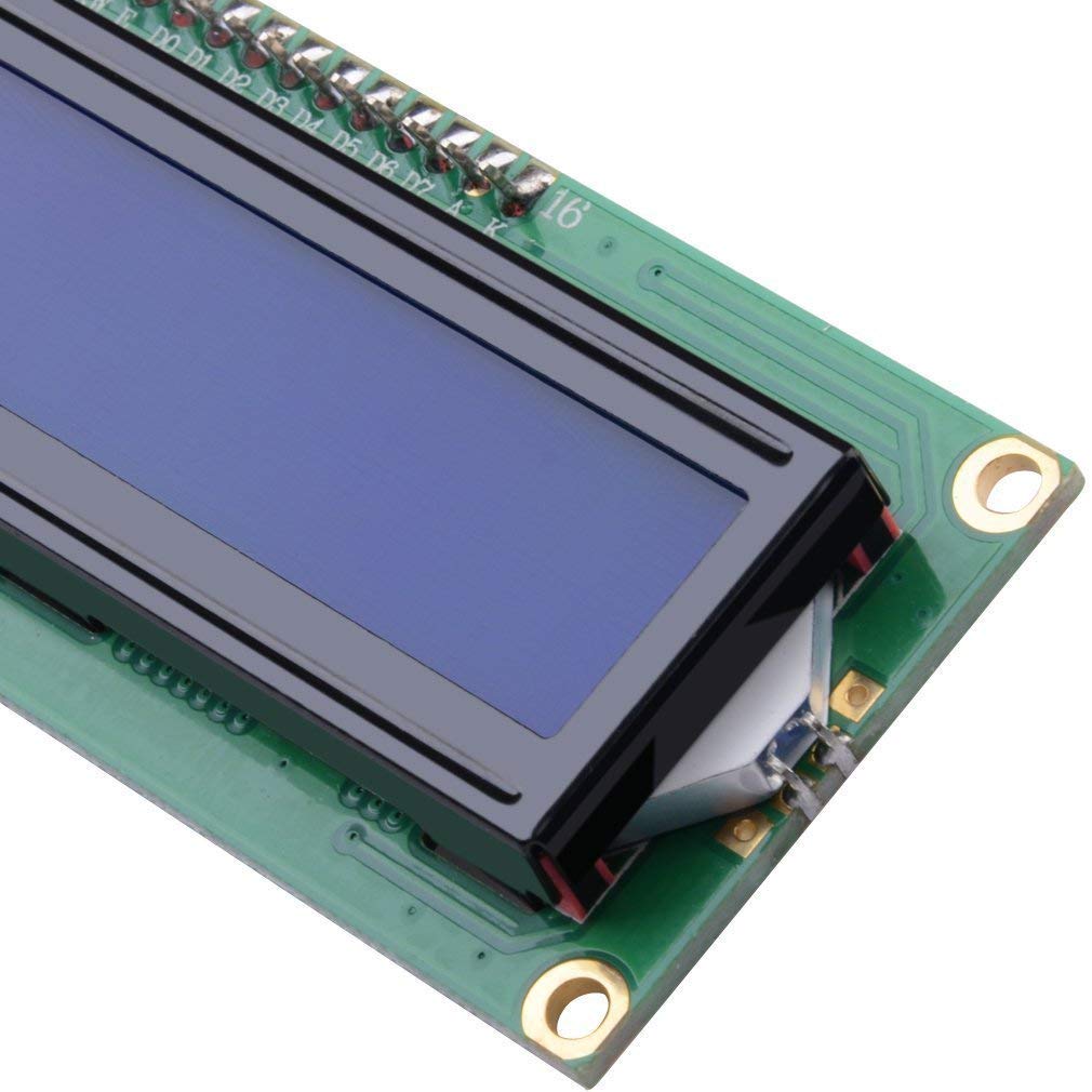 I2C TWI 1602 16x2 LCD Serial Interface Adapter Module with Blue Backlight Display Screen for Arduino R3 MEGA2560,Blue