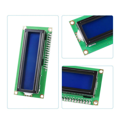 I2C TWI 1602 16x2 LCD Serial Interface Adapter Module with Blue Backlight Display Screen for Arduino R3 MEGA2560,Blue