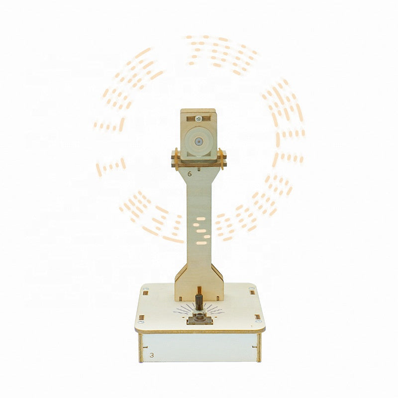 School Educational STEM Toys Wooden Science 3D Advertising Machine DIY Toy 3D Puzzle Science Kit for Kids