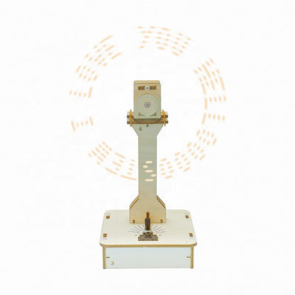 School Educational STEM Toys Wooden Science 3D Advertising Machine DIY Toy 3D Puzzle Science Kit for Kids