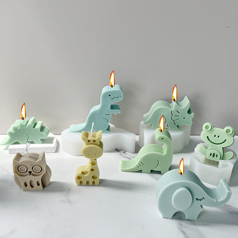 3D Dinosaur Silicone Candle Mold DIY Candle Making Decorative Crafts & Handmade Gifts