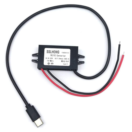 TYPE-C 3A DC DC Converter Buck Module 8-35V 12V/24V to 5V 3A 9V 2A 12V 1.5A Type c USB Output Step Down Voltage Regulator Charger