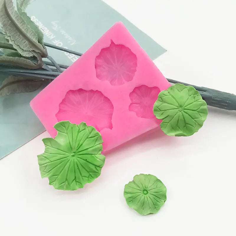 3D Lotus Leaf Silicone Candle Mold DIY Candle Making Wax Soap Resin & Home Decor