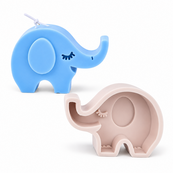 3D Elephant Silicone Candle Mold  DIY Candle Making Wax Crafts & Handmade Gifts