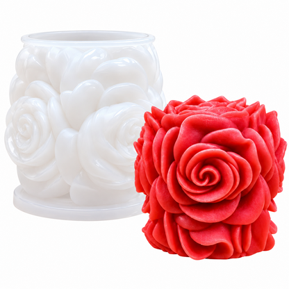 Rose Flower Silicone Candle Mold DIY Candles Wax Soap Resin & Home Décor