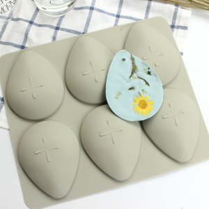 6 Cavity Water Drop Silicone Candle Mould for DIY Candles Aroma Wax Tablets and Floral Crafts
