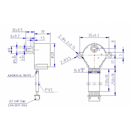 28BYJ-48 5V Stepper Motor with ULN2003 Driver Board